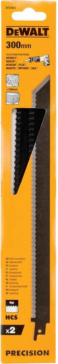 Produktbild DeWalt Saebelsaegeblatt HCS Daemmst 300mm 2Stk