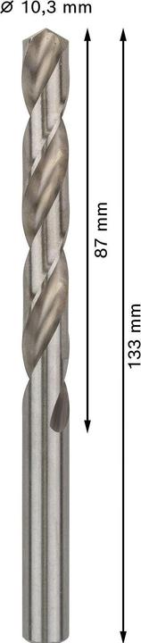 Image du produit Bosch Professional Zubehör Foret hélicoïdal PRO Metal HSS-G, 10,3 x 87 x 133 mm (10.3 millimètres)