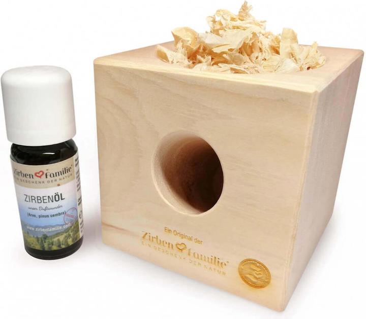 Produktbild ZirbenFamilie ZirbenWürfel Set inkl. 10ml ZirbenÖl