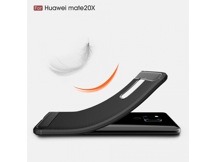 Immagine prodotto Screenguard Huawei Mate 20 X Cover Carbon Brushed Soft TPU (Mate 20 X)