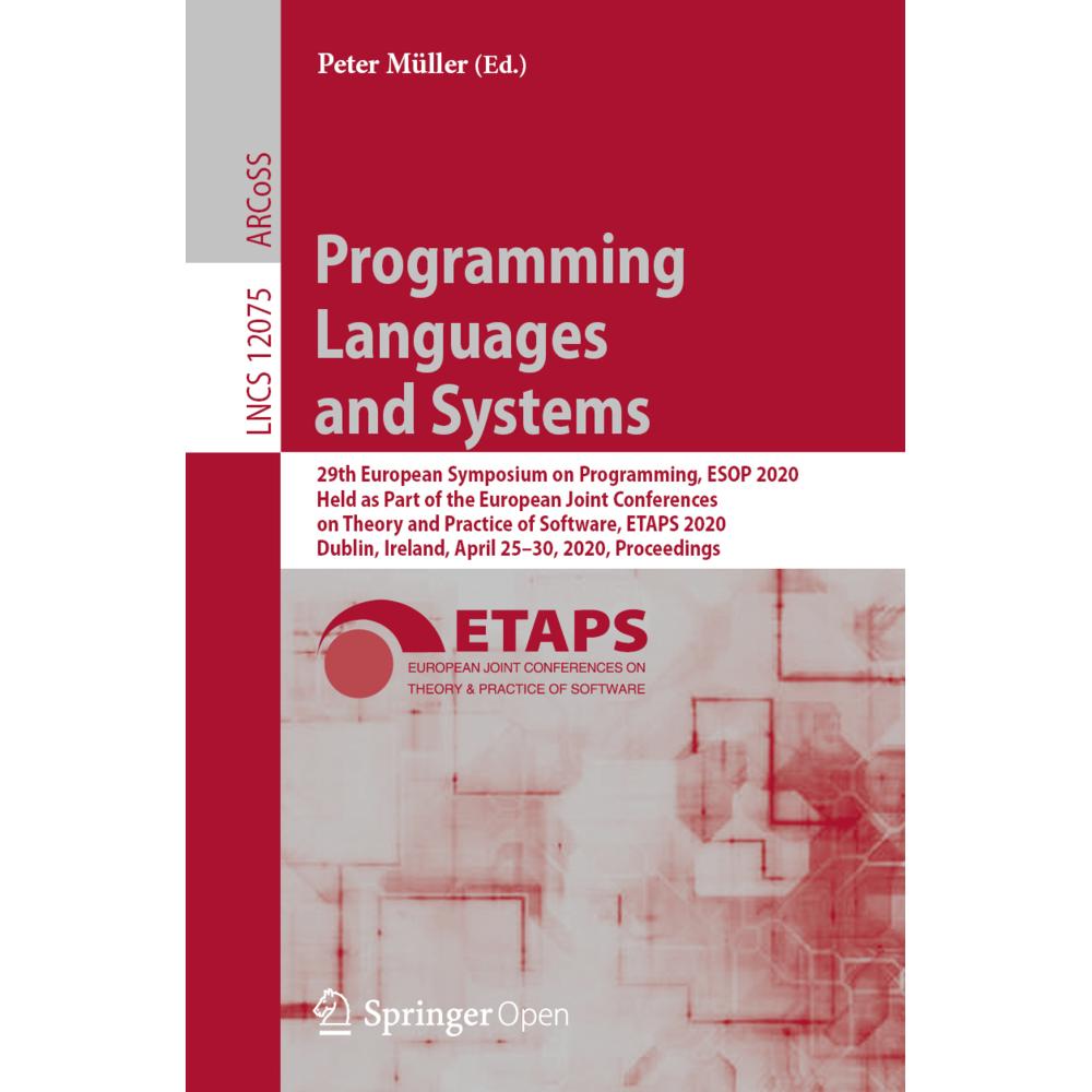 Programming Languages and Systems, Fachbücher von Peter Müller