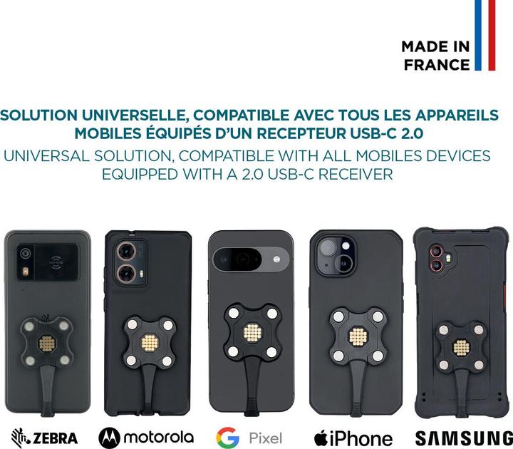 Actual product image Mobilis Energia Mobile Magnetic Pogo Pin Dongle USB-C (65 W)