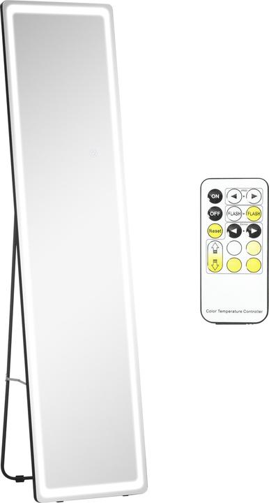 Produktbild Homcom Ankleidespiegel mit LED-Beleuchtung (40 x 51 x 156.5 cm)