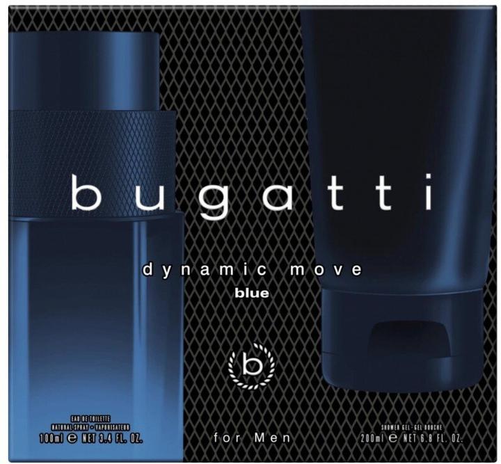 Actual product image Bugatti Dynamic Move Blue Set Eau de Toilette + Shower Gel 100ml + 200ml (Perfume set)
