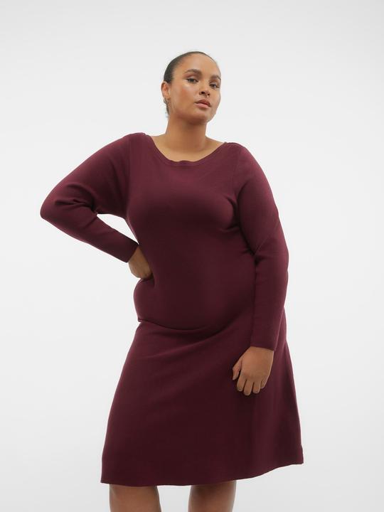 Produktbild Vero Moda VMCNANCY LS BOATNECK DRESS GA EXC CUR Strickkleid (50)