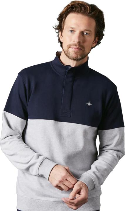 Actual product image Universal Textiles Mens Premium Cotton Funnel Neck Sweatshirt (L)