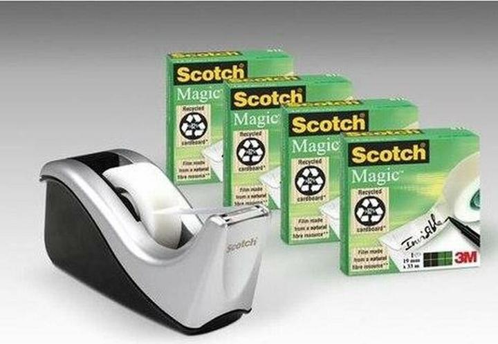 Scotch Klebebandabroller C60 Schwarz Grau Cinta Adhesiva x 4 (12 Stück)