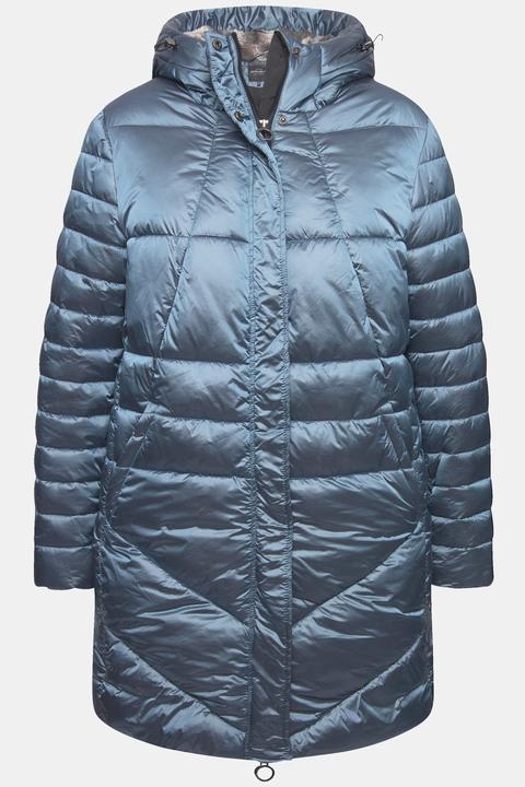 Actual product image Ulla Popken HYPRAR Long Quilted Coat