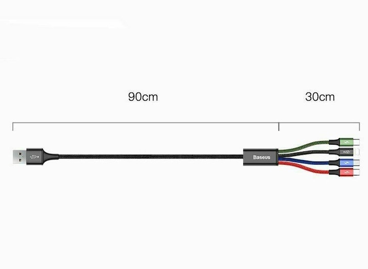 Productafbeelding Baseus 4in1 (1.20 m, USB 2.0)