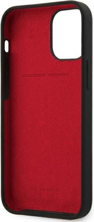 Actual product image Ferrari FESSIHCP12SBK iPhone 12 mini 5.4" czarny/black hardcase On Track Silicone (Apple iPhone 12 mini)