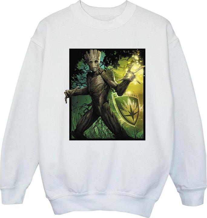 Actual product image Girls Guardians Of The Galaxy Groot Forest Energy Sweatshirt (128)