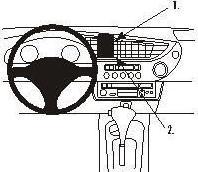 Produktbild Brodit 853309 Autohalterung Honda Insight