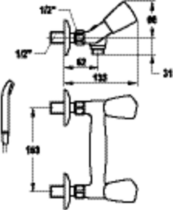 Produktbild KWC STAR Zweigriffmischer
