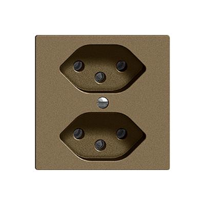Immagine prodotto Feller Presa 2xT13 10A caffè