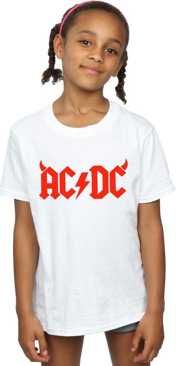 Produktbild AC/DC Mädchen Horns Logo TShirt aus Baumwolle (152, 158)