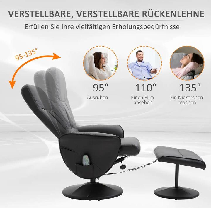 Actual product image Jamb Massage chair with footrest