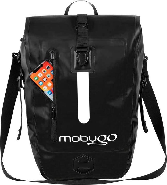 Immagine prodotto Mobygo Borsa impermeabile per bicicletta CB25L, nero (27 l, Borsa portapacchi)