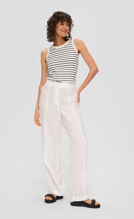 Actual product image S.Oliver Hose Regular: Leinenhose mit weitem Bein (46)