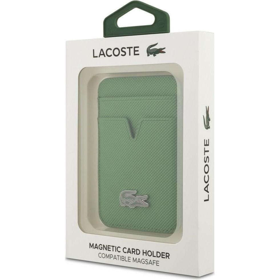Lacoste, Portafoglio, Portfel Petit Pique MagSafe zielony, Verde