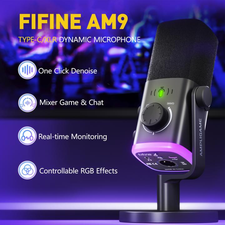 Produktbild Fifine AM9 Recording RGB Condenser Mikrofon