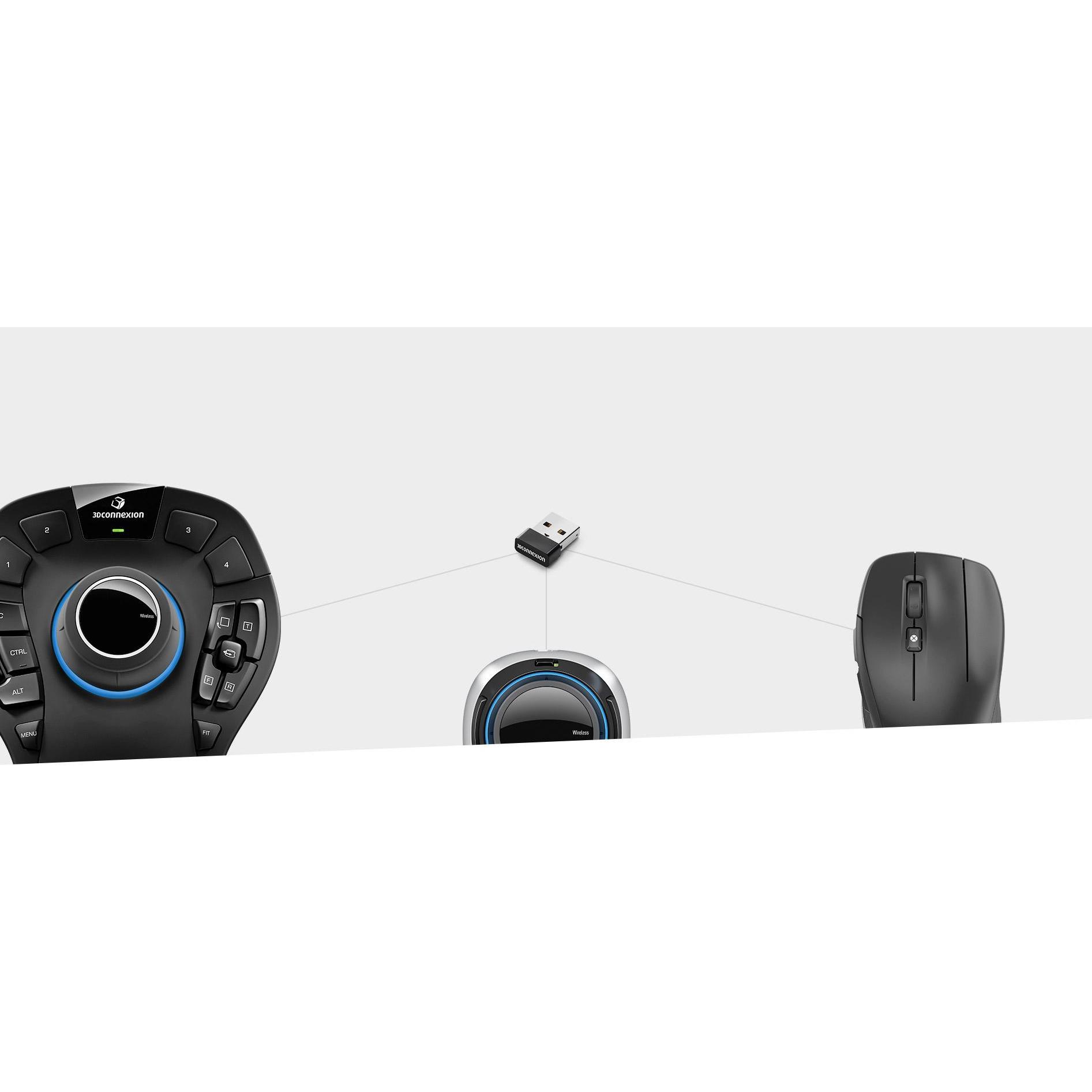 Thumbnail - 3Dconnexion Universal Receiver, Maus + Tastatur Zubehör, Schwarz