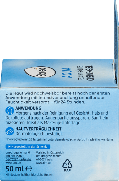 Actual product image dm Balea Face Cream Gel Aqua (50 ml, Day cream)