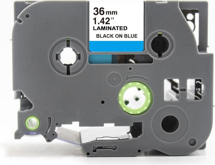 Produktbild Hermex Alternatives Etikettenband zu Brother TZe-561 Beschriftungsband (3.60 cm, Blau, Schwarz)