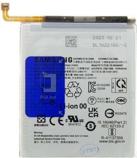 Actual product image Samsung EB-BA346ABY Li-Ion 5000 mAh battery (Service Pack)