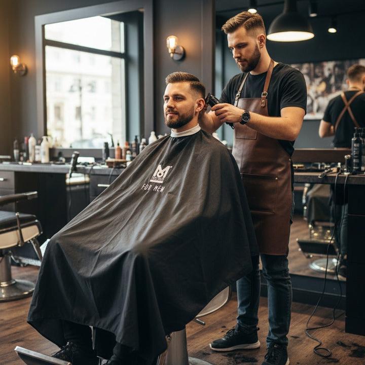 Produktbild Moser Frisierumhang Nadelstreifen