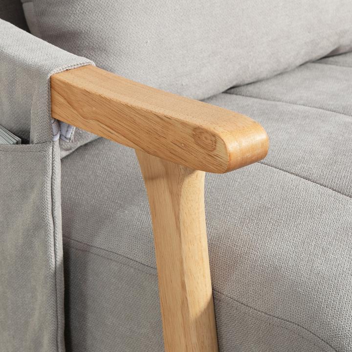 Immagine prodotto Homcom Schaukelstuhl Polyester Grau