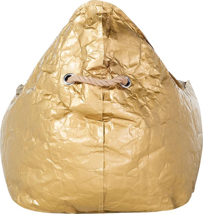 Actual product image Beliani Beanbag gold DROP