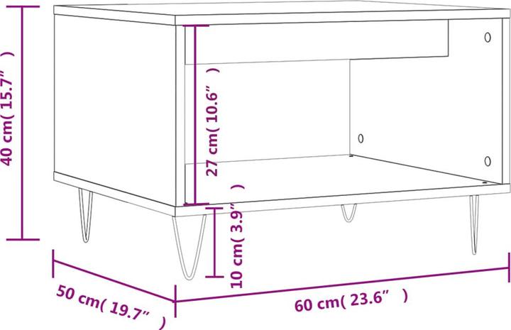 Image du produit vidaXL Couchtisch (60 x 50 x 40 cm)