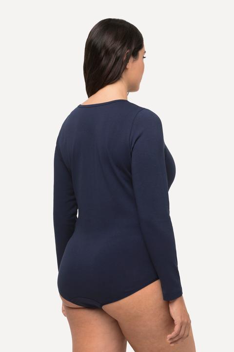Immagine prodotto Ulla Popken Body aderente con apertura e maniche lunghe (L)