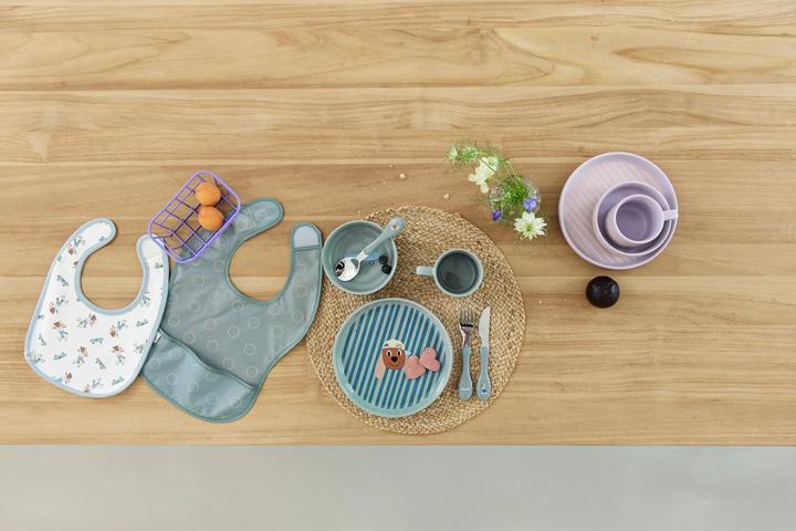 Productafbeelding Lässig Kinderbesteckset Tiny Team Dog 3-teilig, Grün