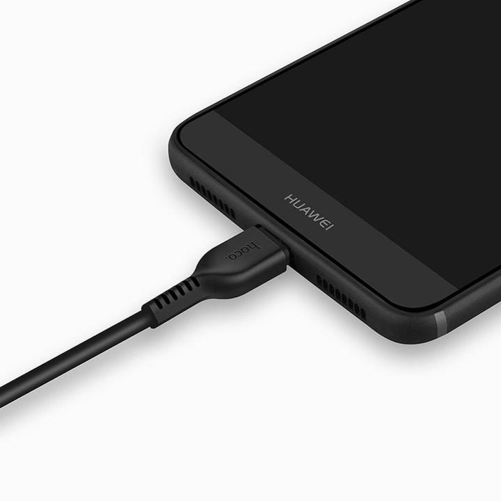 Actual product image Hoco - Data Cable Easy Charged (X13) - USB-A to USB Type-C, 10W, 2A, 1.0m - Black (1 m, 10 W)