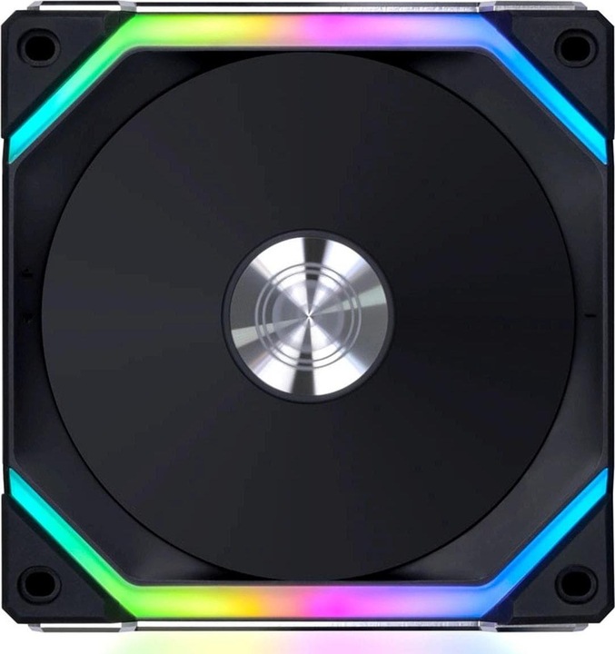 Actual product image Lian-Li UNI FAN SL120 V2 RGB PWM fan, 3-pack - 120mm, black (120 mm, 3 x)