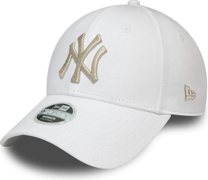 Produktbild New Era 9Forty Damen Cap - Metallic New York Yankees Weiss