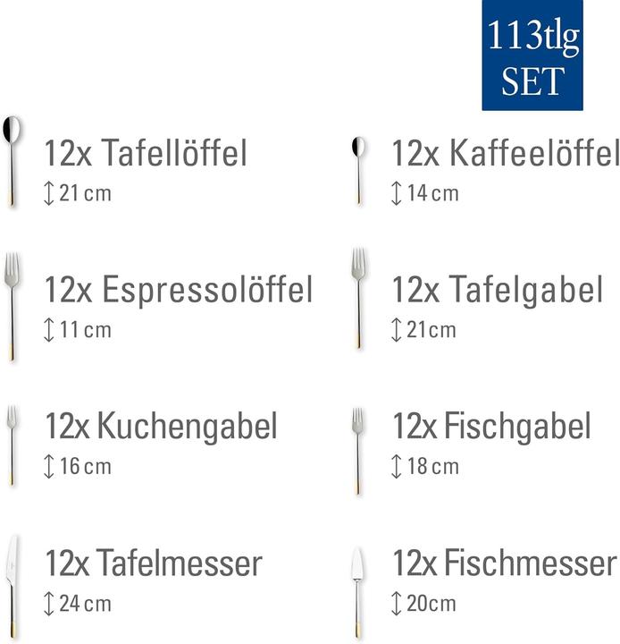 Produktbild Villeroy & Boch Ella (113 Stk., Besteck Set)