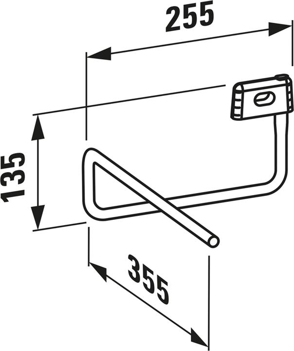 Immagine prodotto Laufen Portasciugamani Val, 355x255x135mm, versione sinistra, H3812830040001