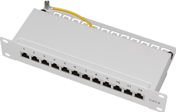Produktbild LogiLink Netzwerk Patchpanel 6 12 Port grau