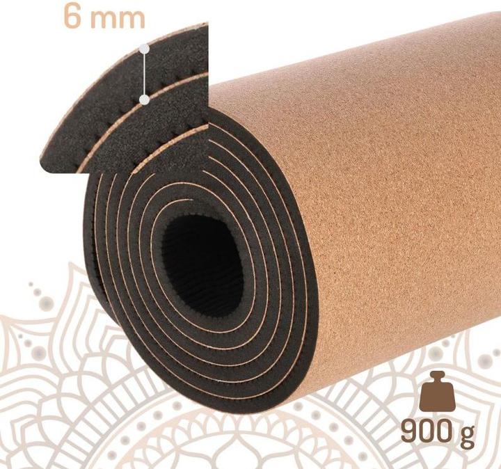 Actual product image HMS Ym11 Tpe Yogamatte Kork (6 mm)