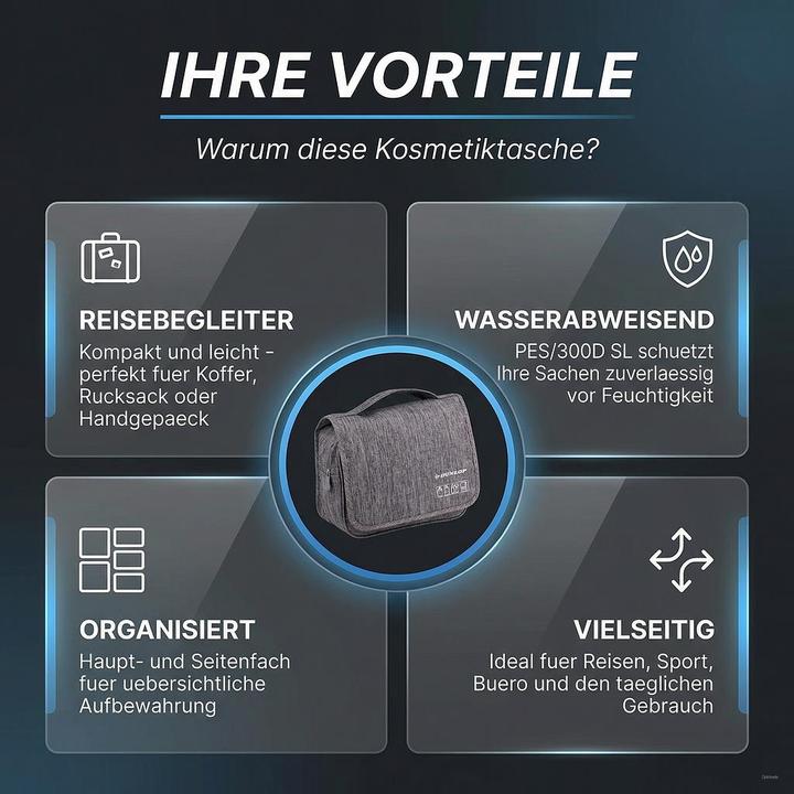 Produktbild Dunlop Kulturbeutel 3ass