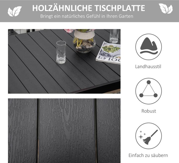 Produktbild Outsunny Gartentisch (140 x 90 x 74 cm)