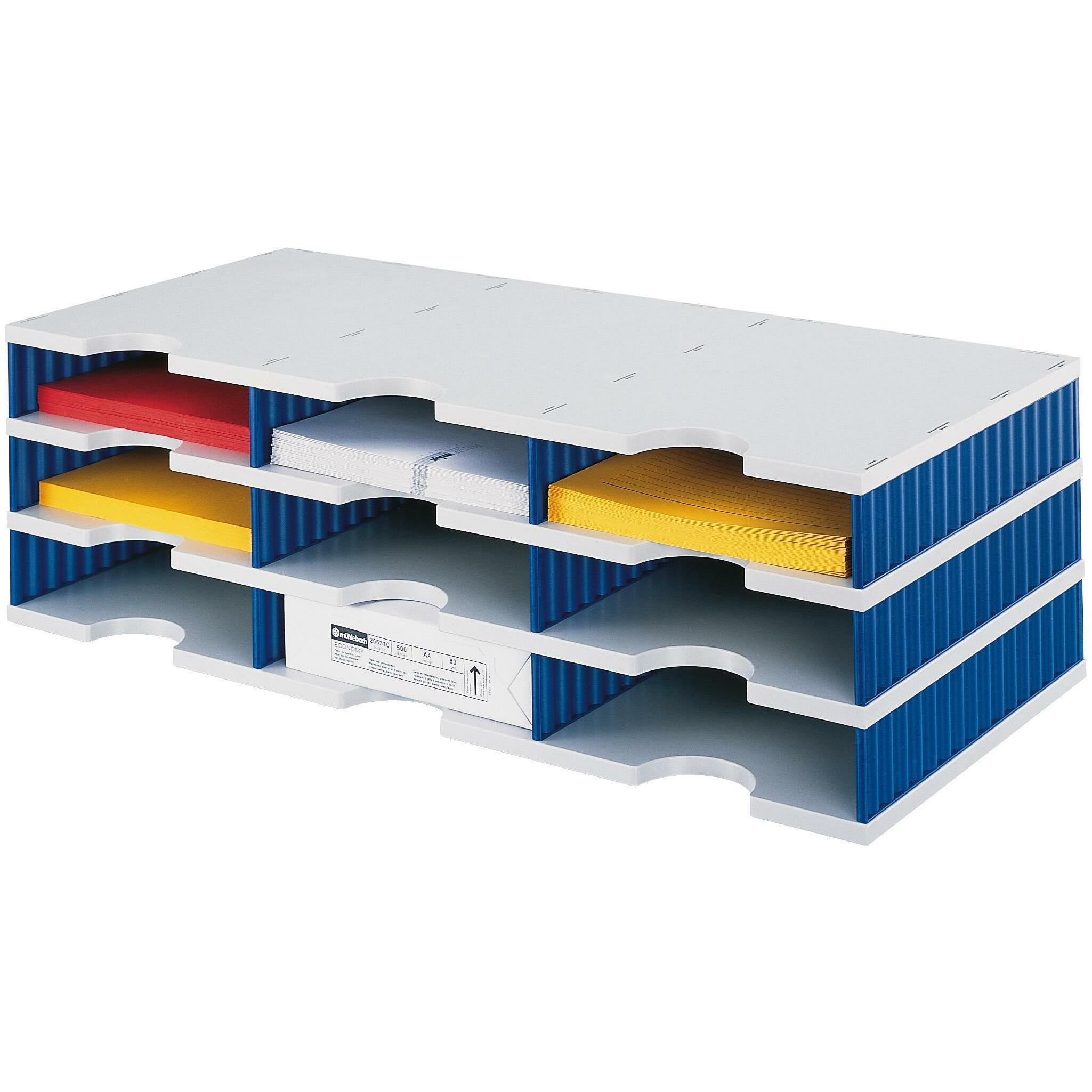 Styro, Dokumentenablage, Styrodoc trio Standard-Einheit 9 Fächer (C4)