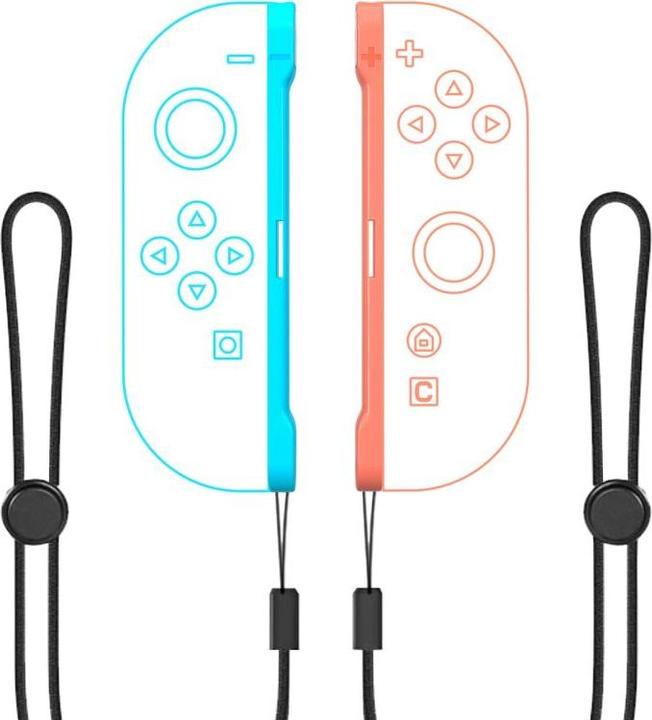 Actual product image Hurtel Nintendo Switch 15-in-1 Familien-Zubehörpaket 2 – Orange-Blaues Set (Switch 2)