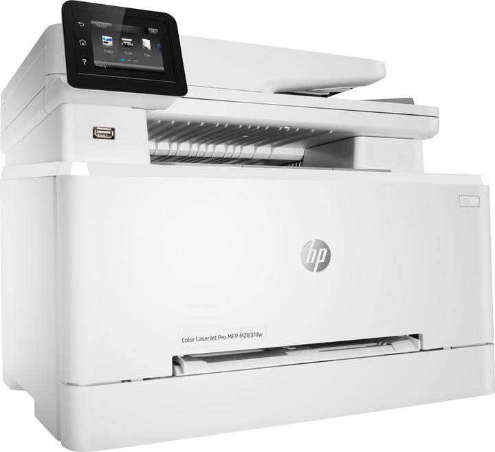 Produktbild HP Color LaserJet Pro MFP M283fdw, Farbe, Drucker für Drucken, Kopieren, Scannen, Faxen, Drucken übe (Laser, Farbe)