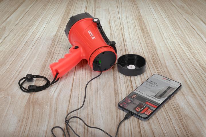 Actual product image Yato YT.LATARKA / SZPERACZ PISTOLETOWY 15W 1200LM IP68 AKU (9.30 cm, 1200 lm)