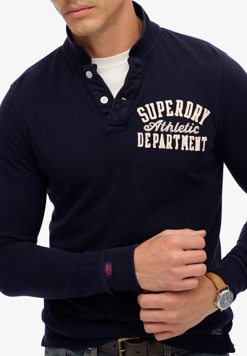 Actual product image Superdry Vintage Athletic Long Sleeve Polo (XXL)