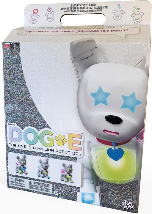 Actual product image WowWee MINTiD Dog-E robot dog with individual character