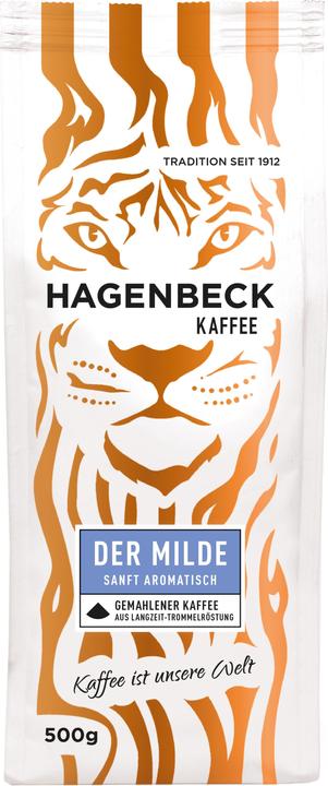 Hagenbeck Kaffee The mild 500g ground (Dark roast, 500 g)